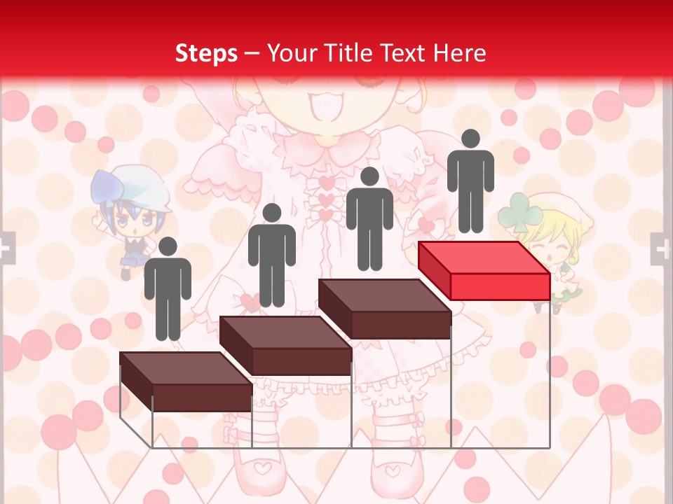 A Little Girl Powerpoint Presentation With A Red Background PowerPoint Template