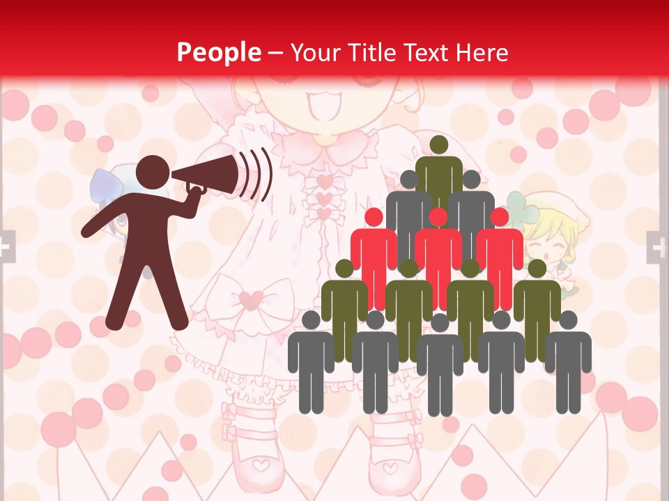 A Little Girl Powerpoint Presentation With A Red Background PowerPoint Template