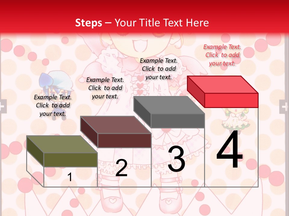 A Little Girl Powerpoint Presentation With A Red Background PowerPoint Template
