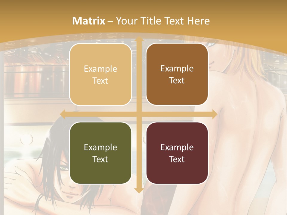 A Man And Woman In A Bathtub With City Lights In The Background PowerPoint Template