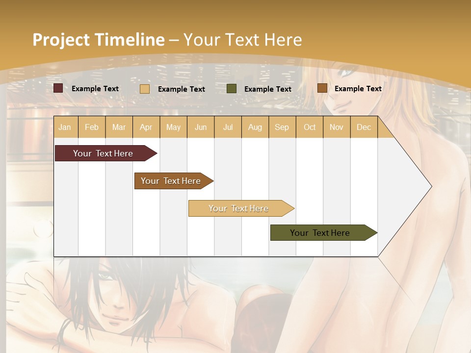 A Man And Woman In A Bathtub With City Lights In The Background PowerPoint Template