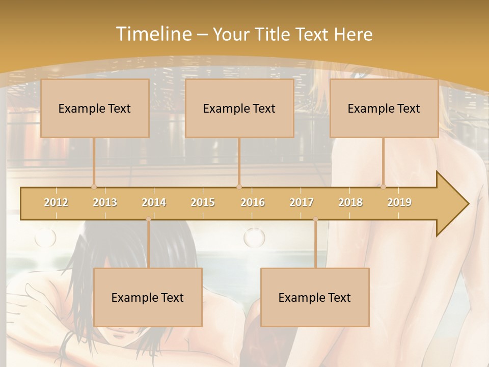 A Man And Woman In A Bathtub With City Lights In The Background PowerPoint Template