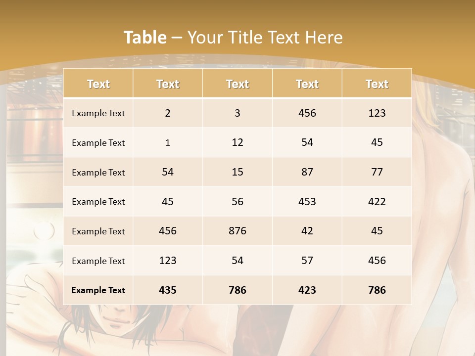 A Man And Woman In A Bathtub With City Lights In The Background PowerPoint Template