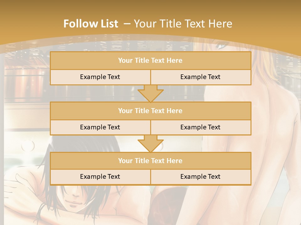 A Man And Woman In A Bathtub With City Lights In The Background PowerPoint Template