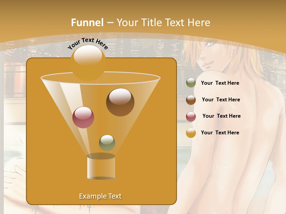 A Man And Woman In A Bathtub With City Lights In The Background PowerPoint Template