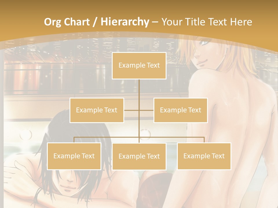 A Man And Woman In A Bathtub With City Lights In The Background PowerPoint Template