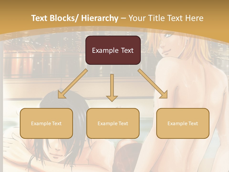 A Man And Woman In A Bathtub With City Lights In The Background PowerPoint Template