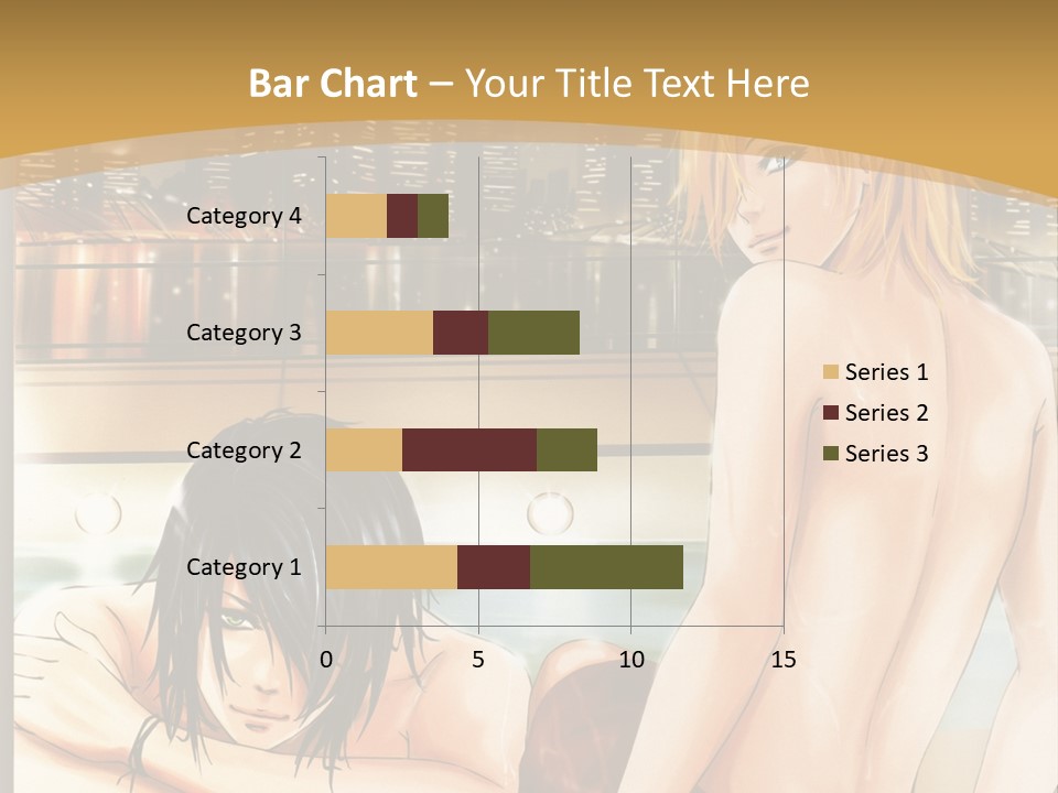 A Man And Woman In A Bathtub With City Lights In The Background PowerPoint Template