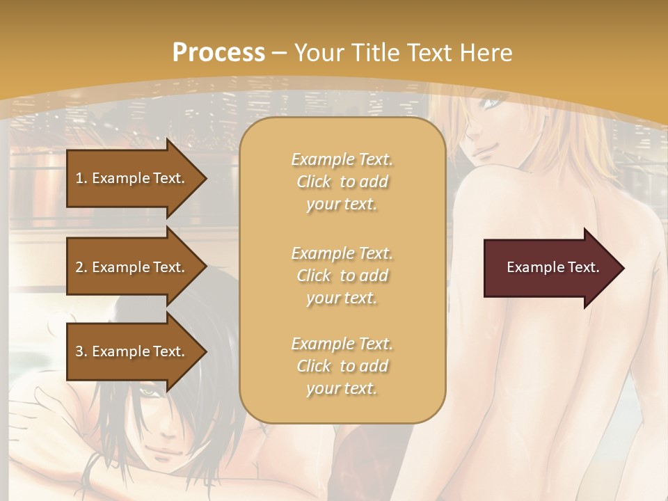 A Man And Woman In A Bathtub With City Lights In The Background PowerPoint Template