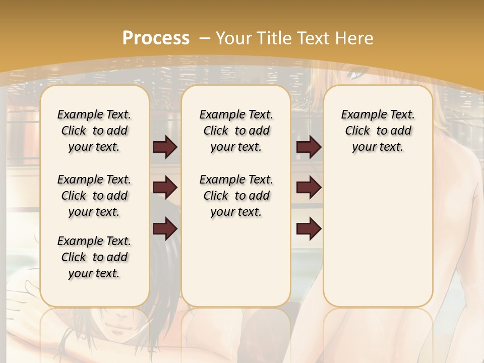 A Man And Woman In A Bathtub With City Lights In The Background PowerPoint Template