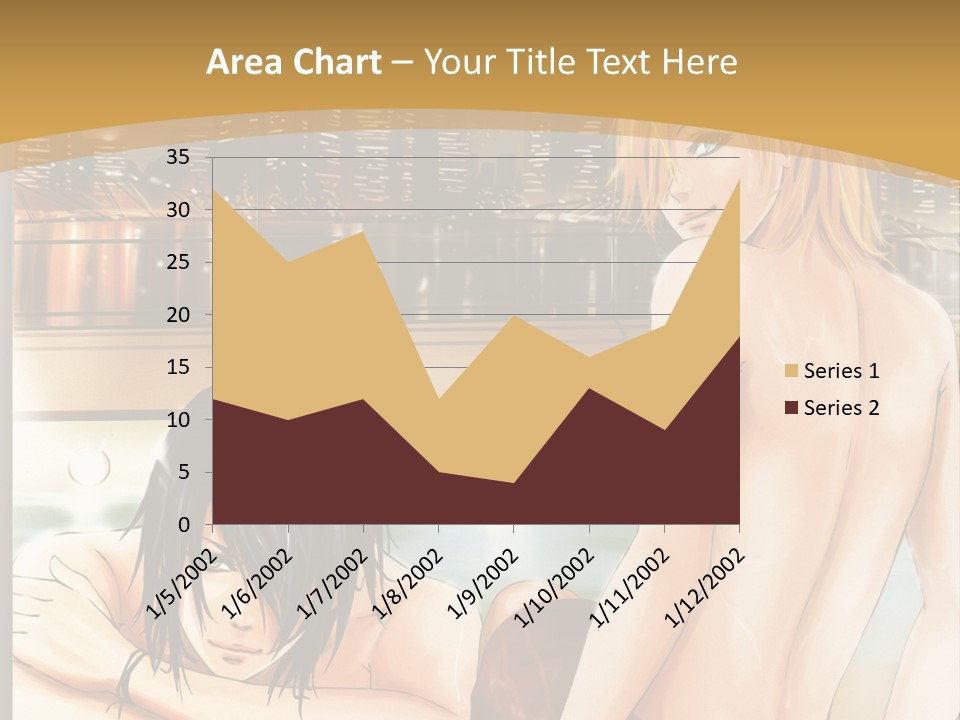 A Man And Woman In A Bathtub With City Lights In The Background PowerPoint Template