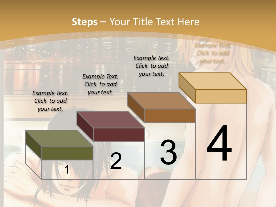 A Man And Woman In A Bathtub With City Lights In The Background PowerPoint Template