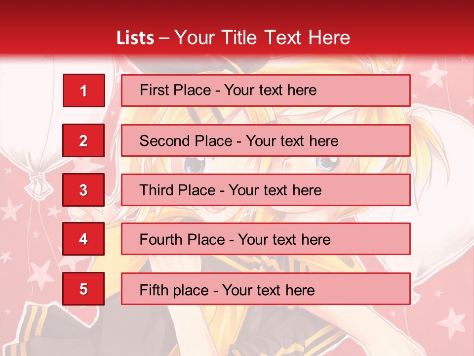 A Couple Of Anime Characters Hugging In Front Of A Red Background PowerPoint Template