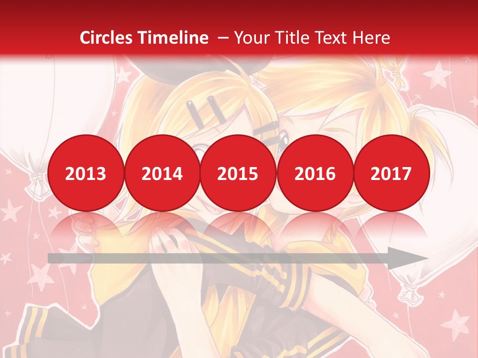 A Couple Of Anime Characters Hugging In Front Of A Red Background PowerPoint Template