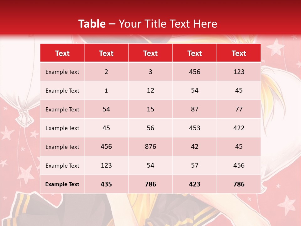 A Couple Of Anime Characters Hugging In Front Of A Red Background PowerPoint Template