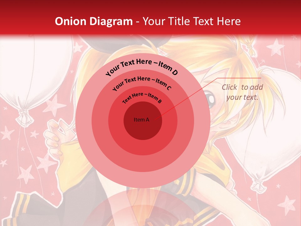 A Couple Of Anime Characters Hugging In Front Of A Red Background PowerPoint Template