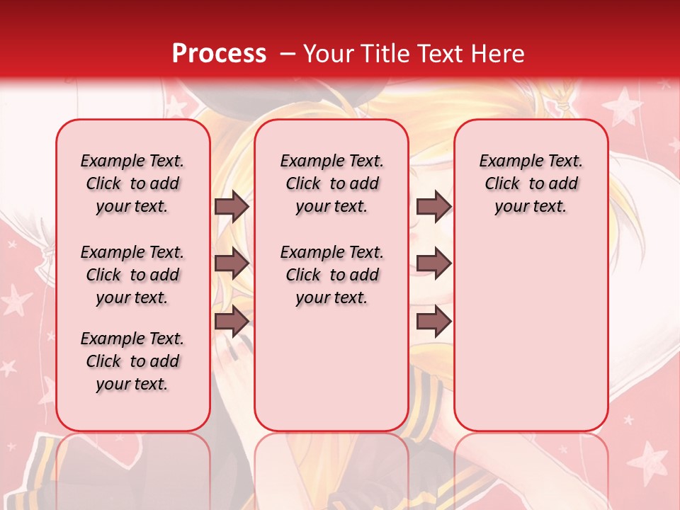A Couple Of Anime Characters Hugging In Front Of A Red Background PowerPoint Template