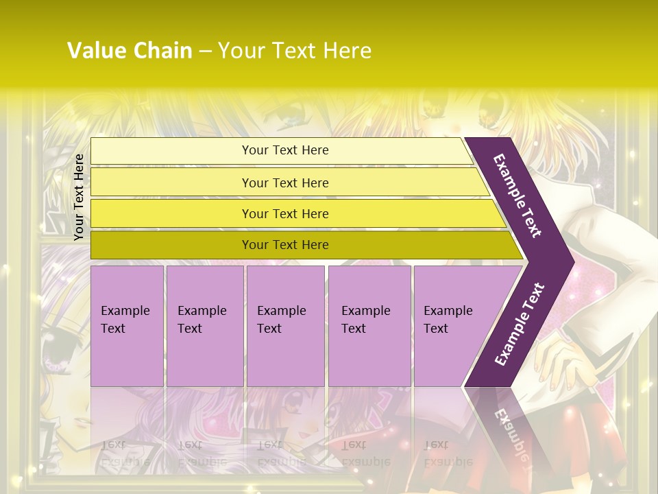 A Couple Of Anime Characters Standing Next To Each Other PowerPoint Template
