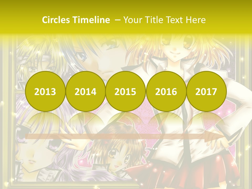 A Couple Of Anime Characters Standing Next To Each Other PowerPoint Template