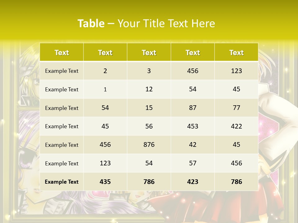 A Couple Of Anime Characters Standing Next To Each Other PowerPoint Template