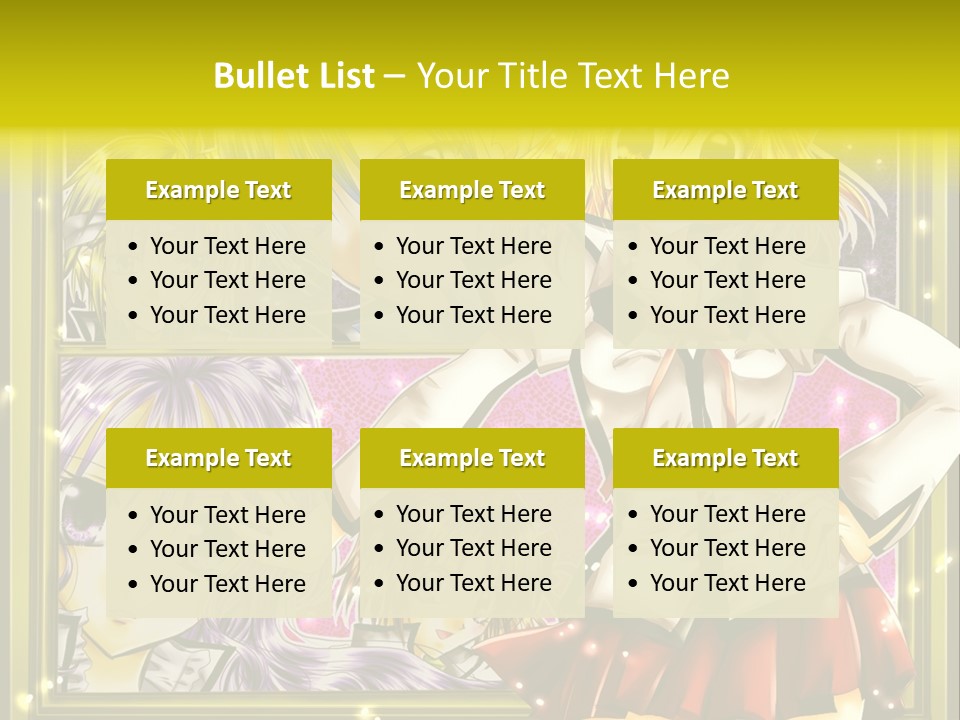 A Couple Of Anime Characters Standing Next To Each Other PowerPoint Template