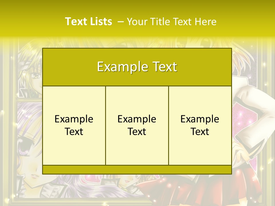 A Couple Of Anime Characters Standing Next To Each Other PowerPoint Template
