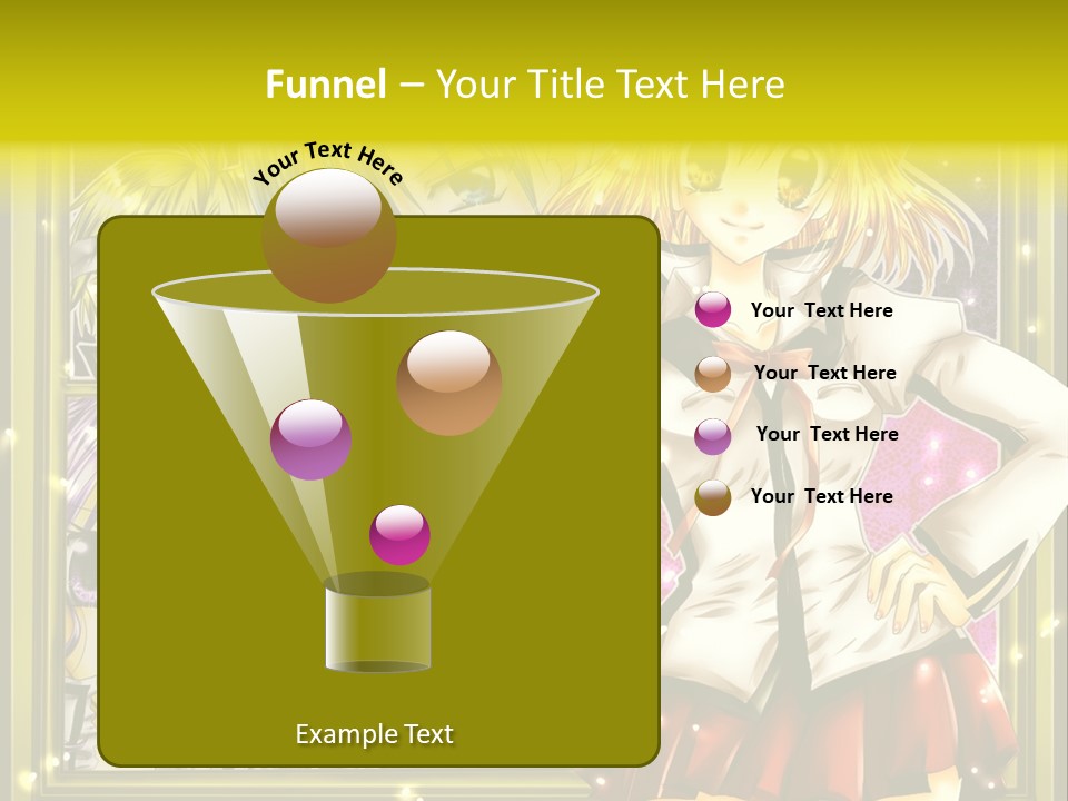 A Couple Of Anime Characters Standing Next To Each Other PowerPoint Template
