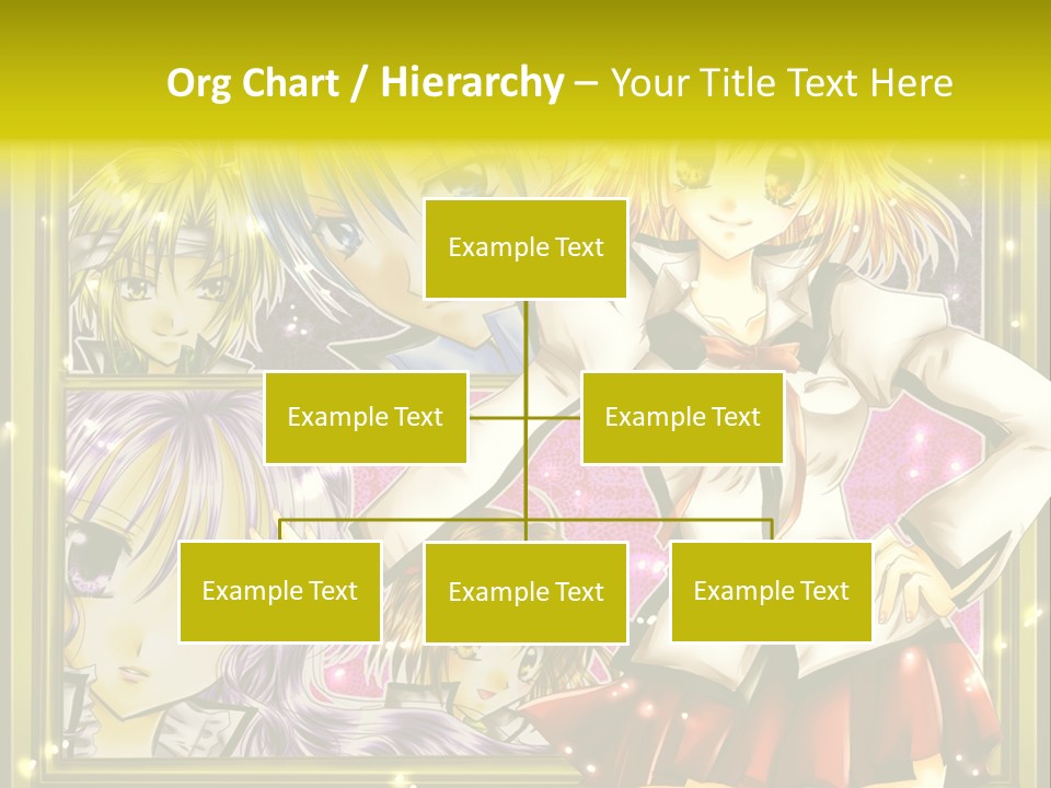A Couple Of Anime Characters Standing Next To Each Other PowerPoint Template