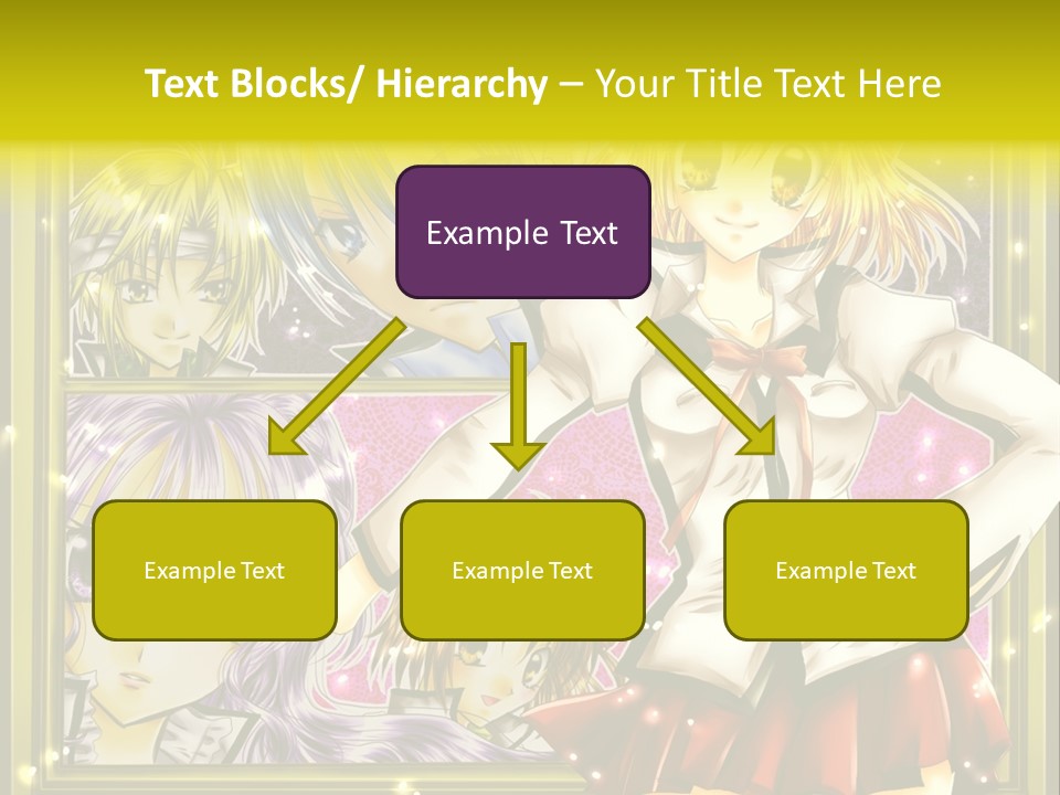 A Couple Of Anime Characters Standing Next To Each Other PowerPoint Template