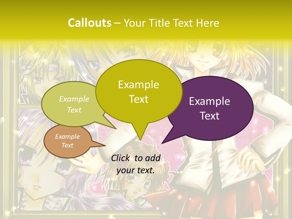 A Couple Of Anime Characters Standing Next To Each Other PowerPoint Template