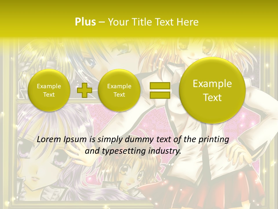 A Couple Of Anime Characters Standing Next To Each Other PowerPoint Template