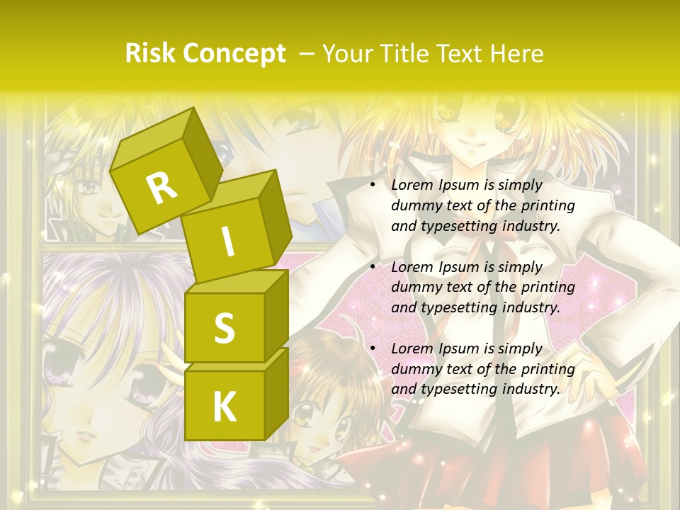 A Couple Of Anime Characters Standing Next To Each Other PowerPoint Template