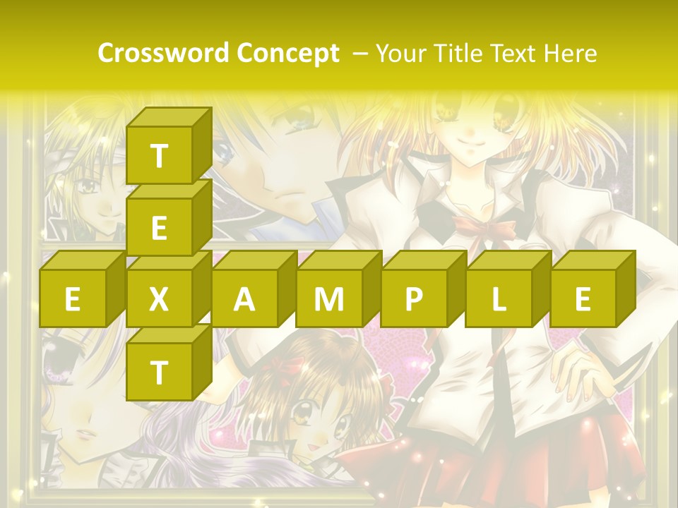 A Couple Of Anime Characters Standing Next To Each Other PowerPoint Template