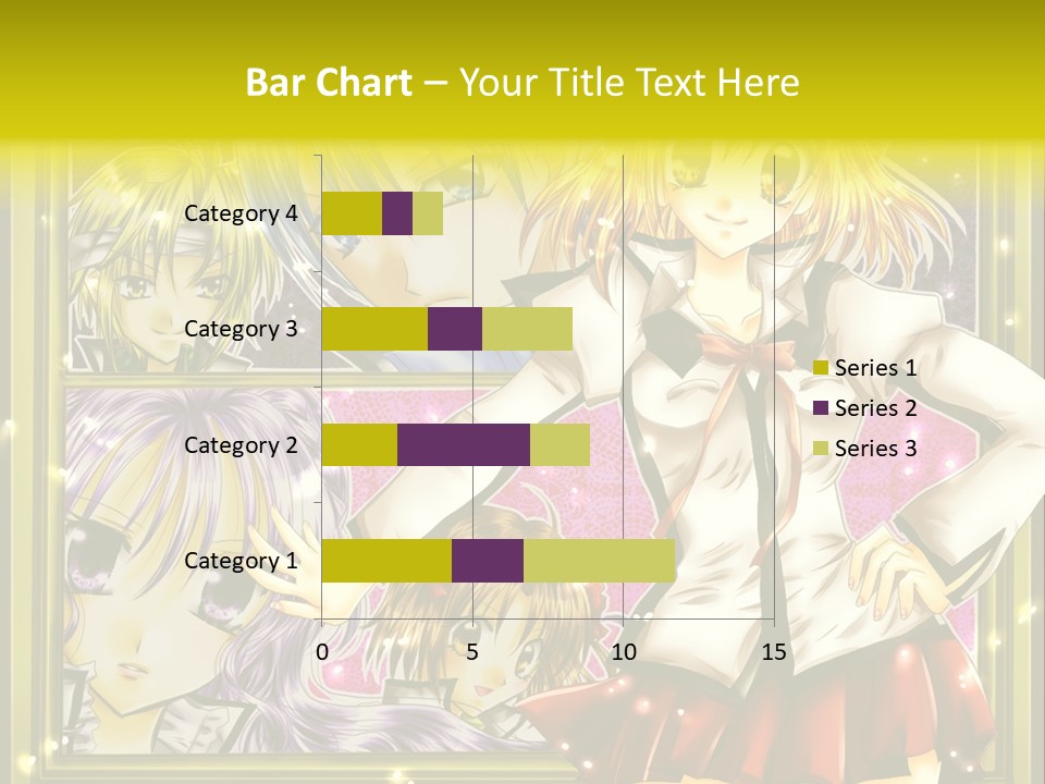 A Couple Of Anime Characters Standing Next To Each Other PowerPoint Template