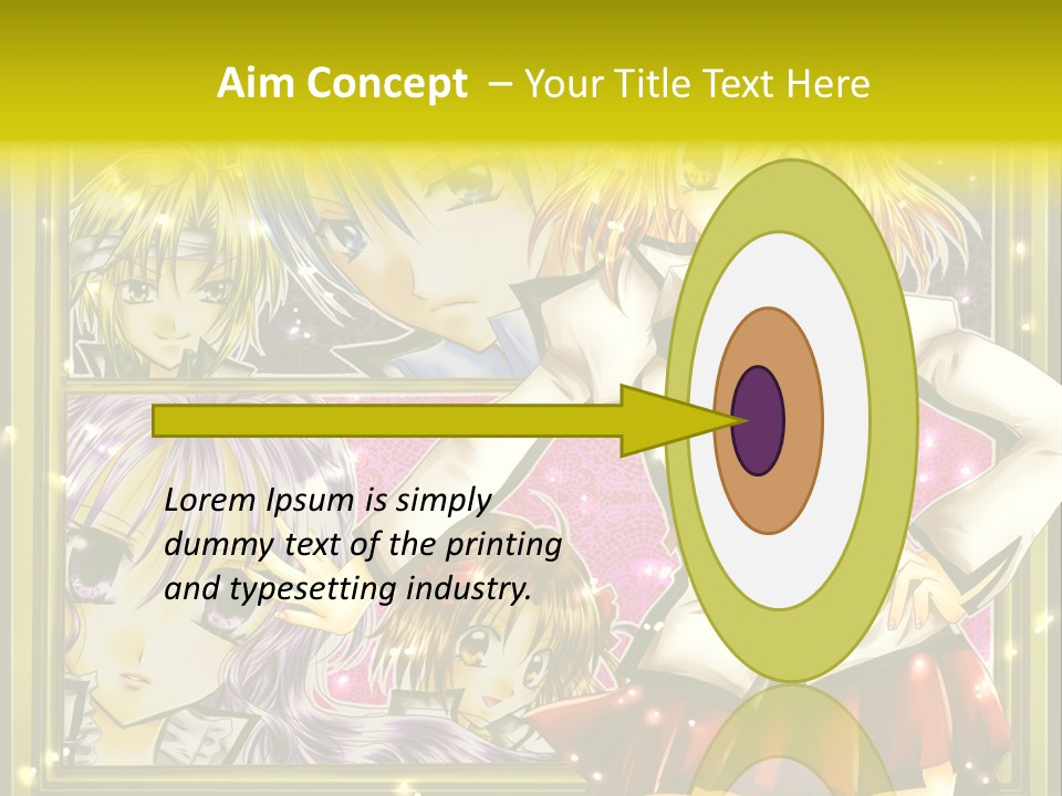 A Couple Of Anime Characters Standing Next To Each Other PowerPoint Template