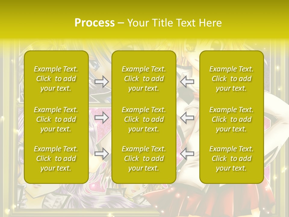 A Couple Of Anime Characters Standing Next To Each Other PowerPoint Template