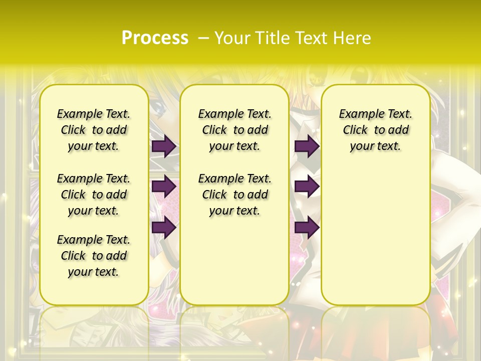 A Couple Of Anime Characters Standing Next To Each Other PowerPoint Template