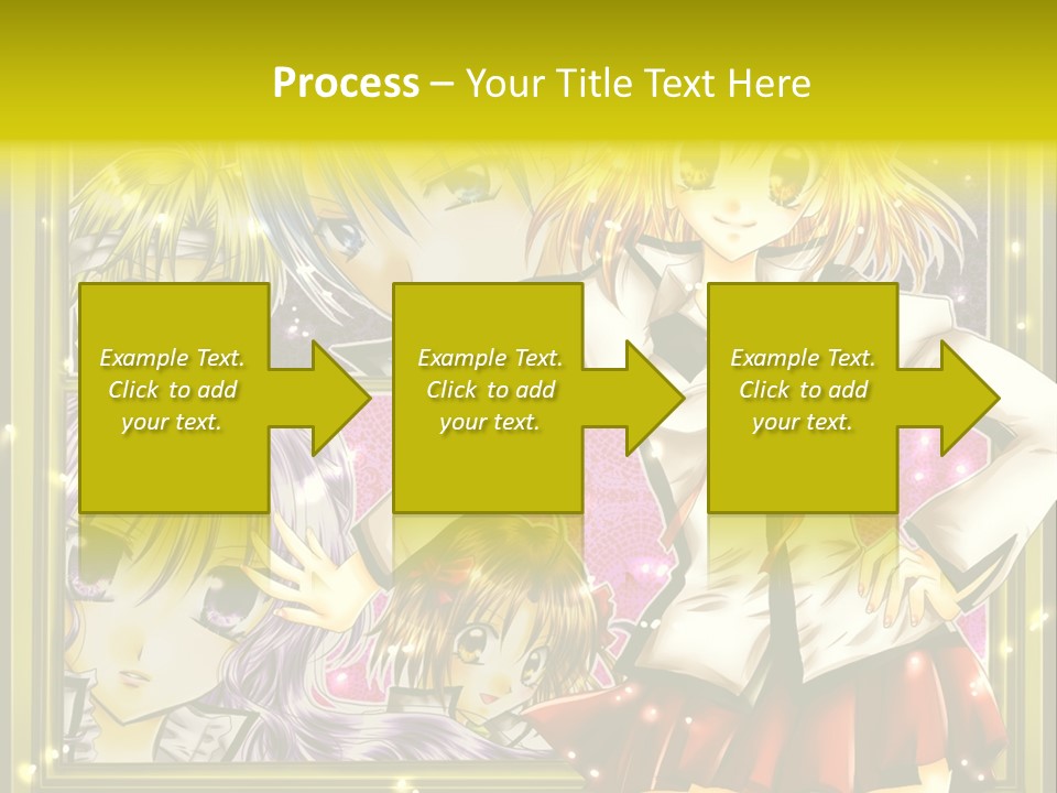 A Couple Of Anime Characters Standing Next To Each Other PowerPoint Template