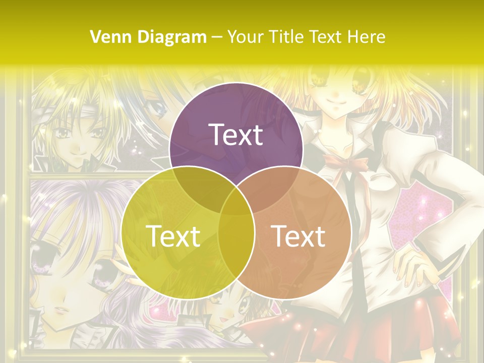 A Couple Of Anime Characters Standing Next To Each Other PowerPoint Template