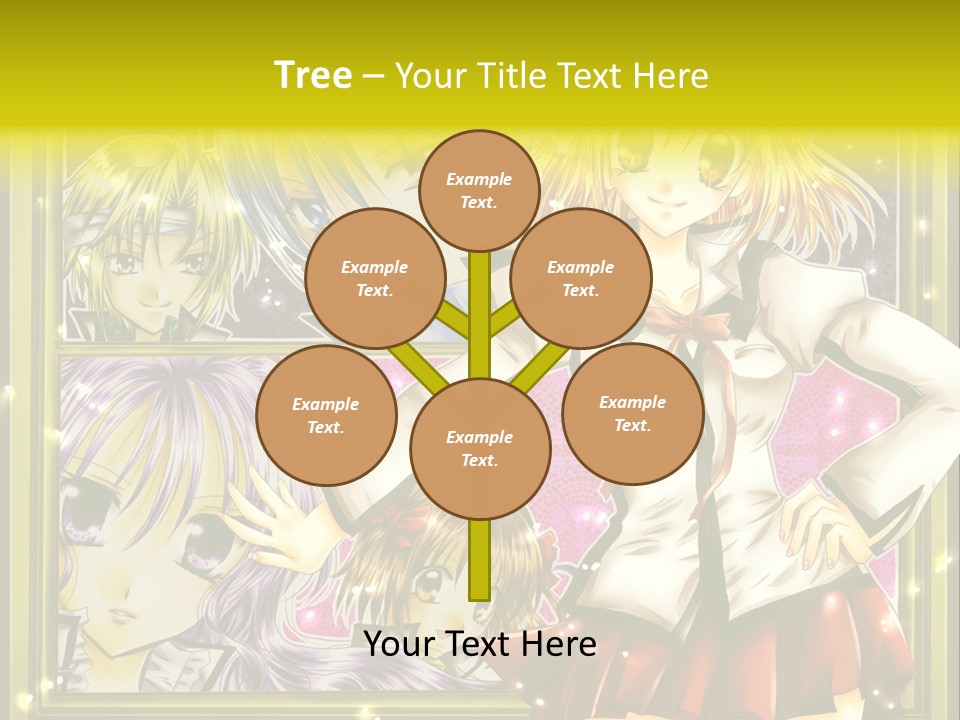A Couple Of Anime Characters Standing Next To Each Other PowerPoint Template