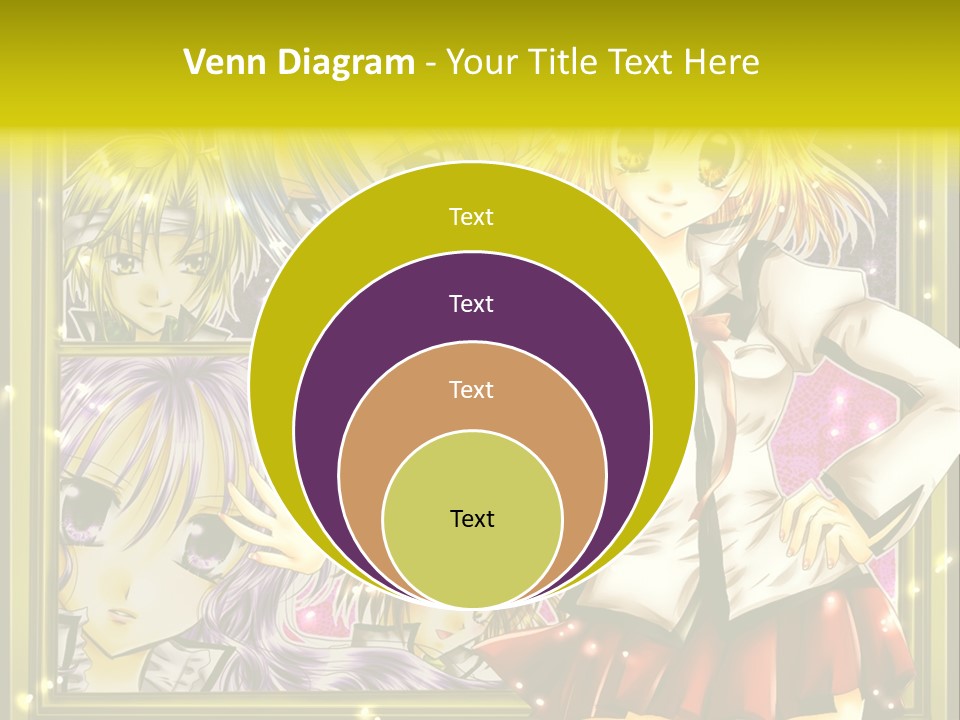 A Couple Of Anime Characters Standing Next To Each Other PowerPoint Template
