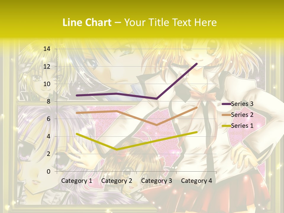 A Couple Of Anime Characters Standing Next To Each Other PowerPoint Template