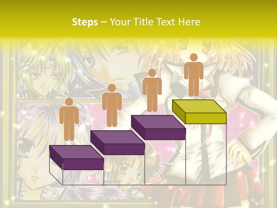 A Couple Of Anime Characters Standing Next To Each Other PowerPoint Template