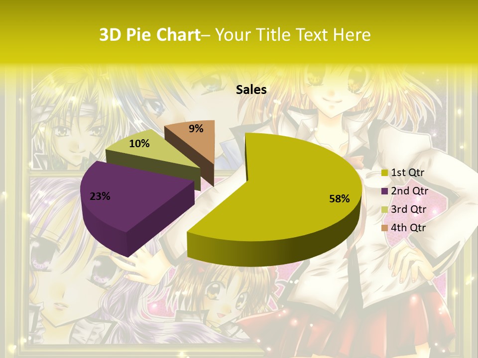 A Couple Of Anime Characters Standing Next To Each Other PowerPoint Template