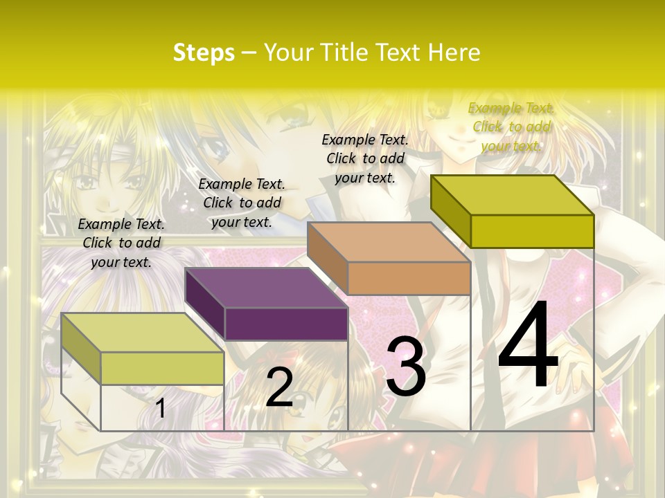A Couple Of Anime Characters Standing Next To Each Other PowerPoint Template