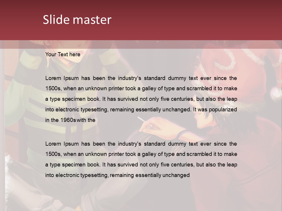 A Couple Of People Sitting Next To Each Other PowerPoint Template