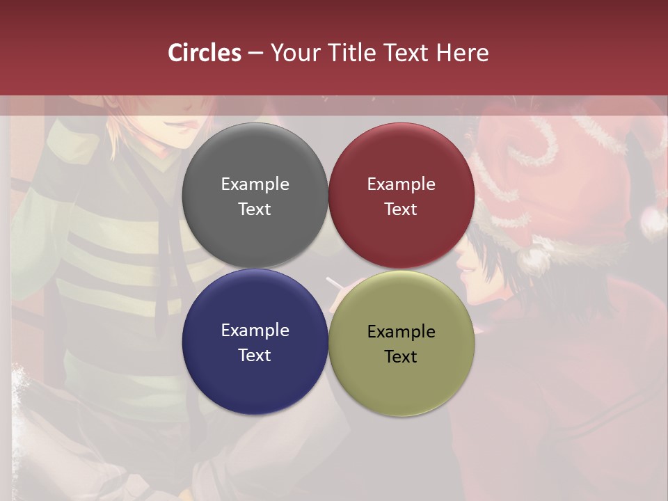 A Couple Of People Sitting Next To Each Other PowerPoint Template