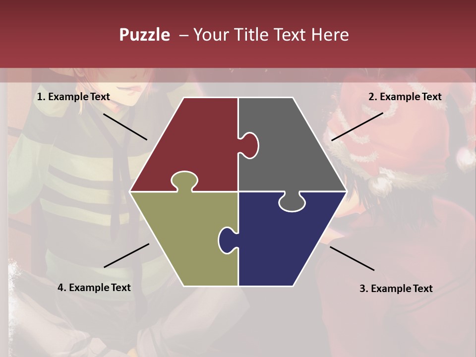 A Couple Of People Sitting Next To Each Other PowerPoint Template