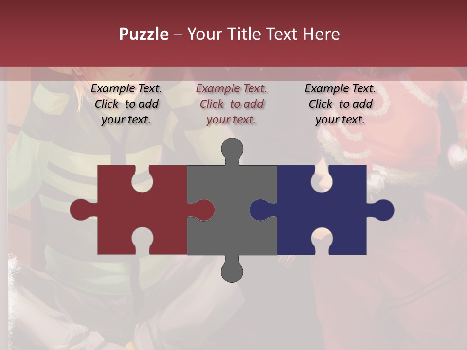 A Couple Of People Sitting Next To Each Other PowerPoint Template