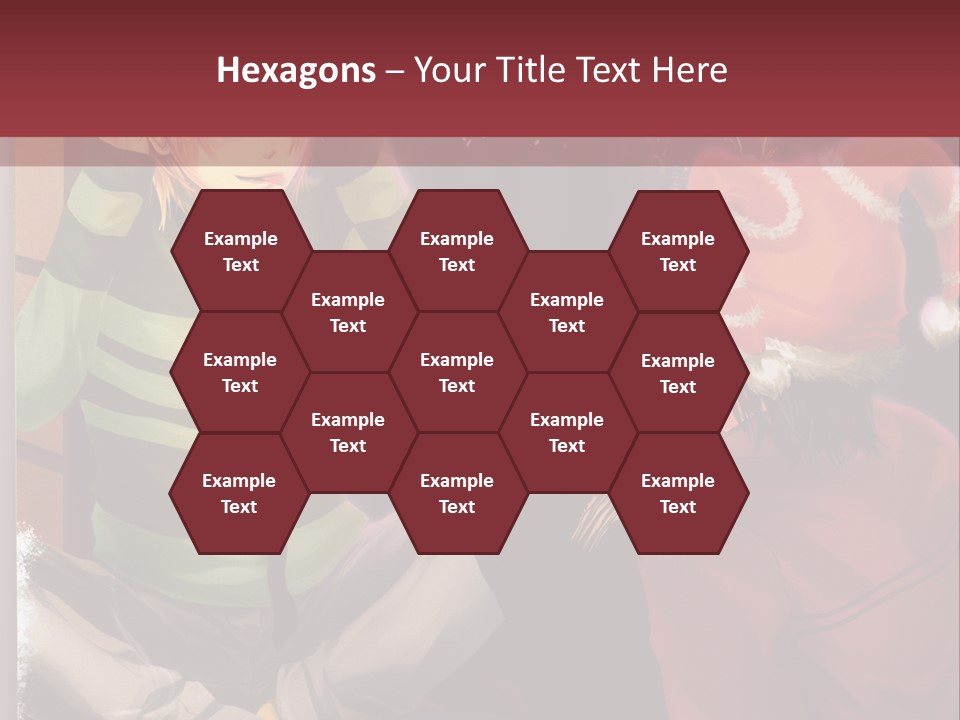 A Couple Of People Sitting Next To Each Other PowerPoint Template